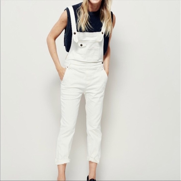 white overall jumper